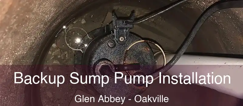  Backup Sump Pump Installation Glen Abbey - Oakville