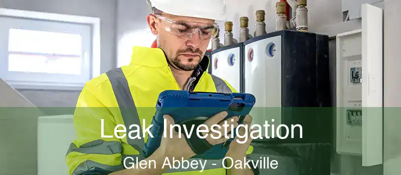  Leak Investigation Glen Abbey - Oakville