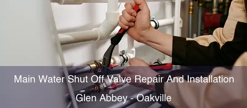  Main Water Shut Off Valve Repair And Installation Glen Abbey - Oakville